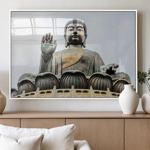 Buddha Statue Wall Art Canvas Print