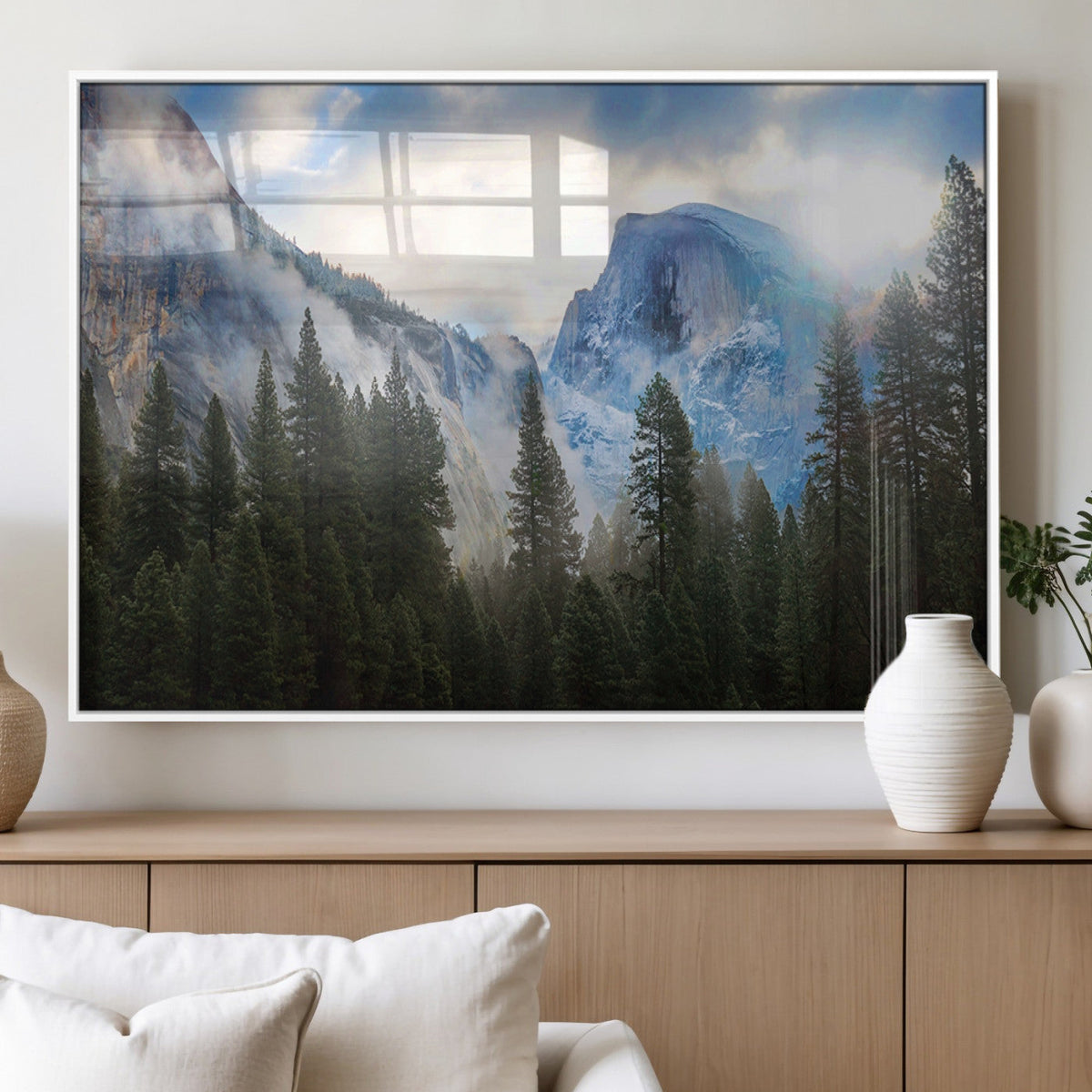 Half Dome Yosemite Calinia Wall Art Canvas Print El Capitan
