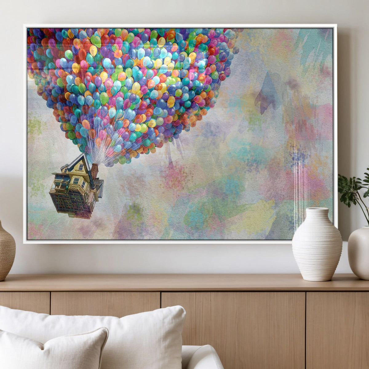 Up Pixar Poster, Look Up Pixar Wall Art, Up Pixar Canvas,