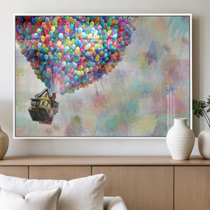 Up Pixar Poster, Look Up Pixar Wall Art, Up Pixar Canvas,