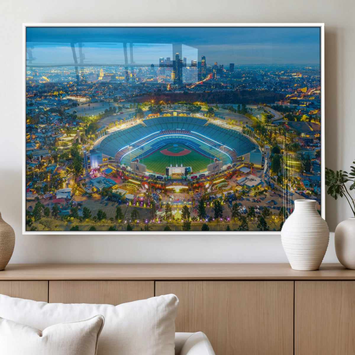 Los Angeles Dodgers Wall Art Canvas, Dodger Stadium Wall Art