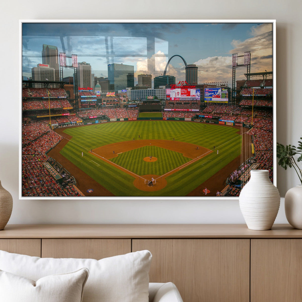 St. Louis Cardinals Baseball Team Print - Busch Stadium Wall