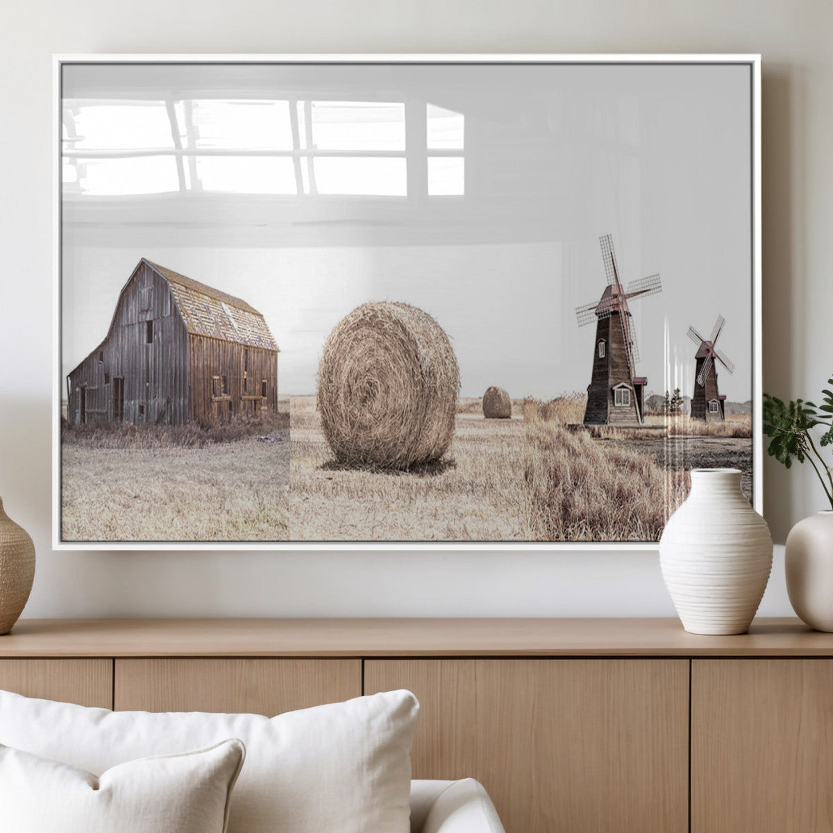 Farm Prints Set, Set of 3 Farmhouse Wall Art, Country House