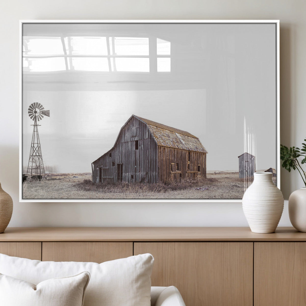 Set of 3 Rustic Farmhouse Wall Art Prints – Country Barn,