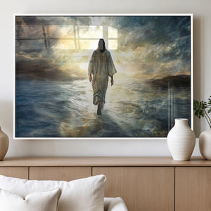 Jesus Walking on Water Wall Art | Canvas Print | Ready to
