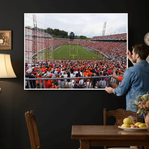 Virginia Cavaliers Football Team Print - Charlottesville Scott Stadium Print Wall Art Canvas