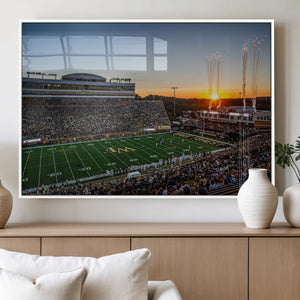 Demon Deacons Football Team Print Canvas- Winston-Salem