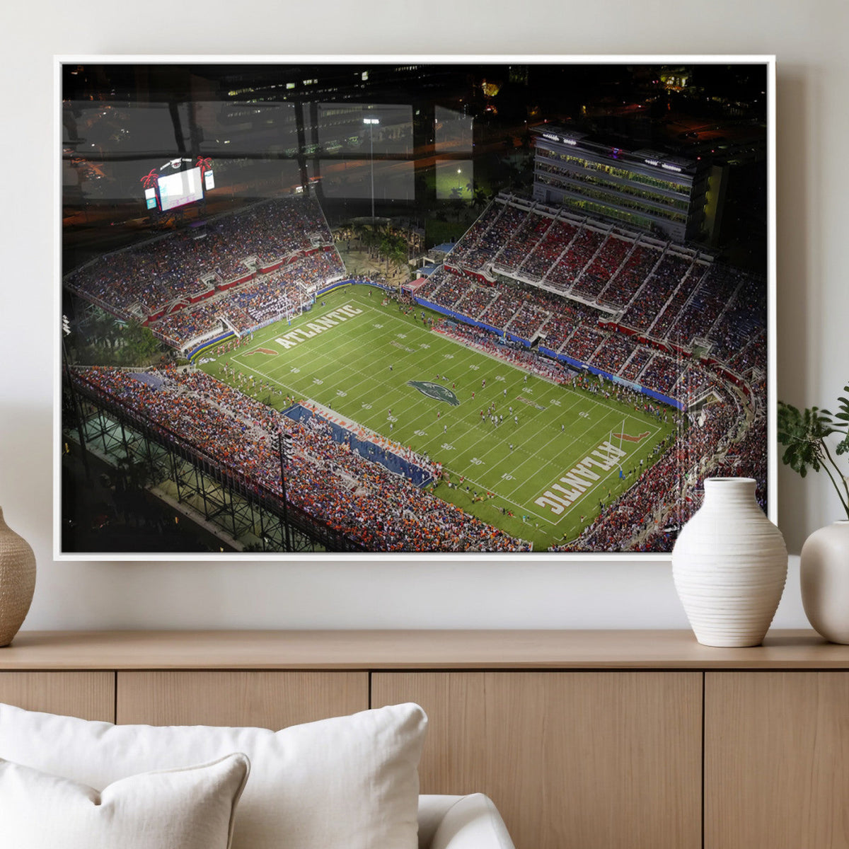 Florida Atlantic University Owls Canvas Print, Football Team