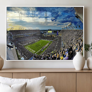 Framed USF Bulls Football Team Print - Tampa Raymond James