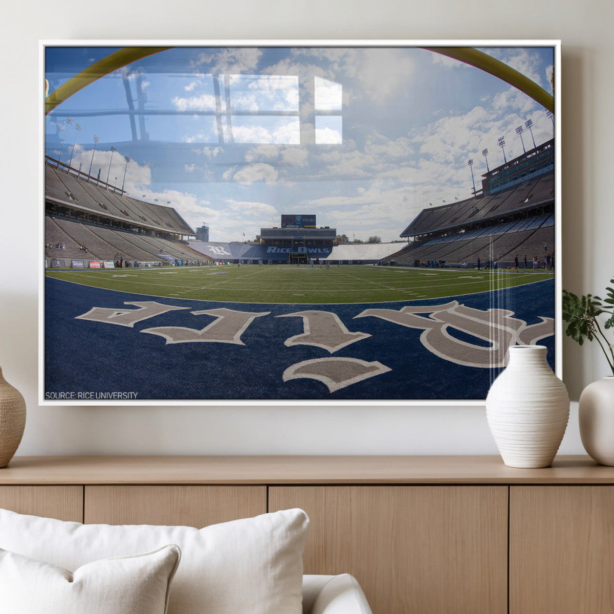 Rice University Owls Football Team Print - Houston Rice