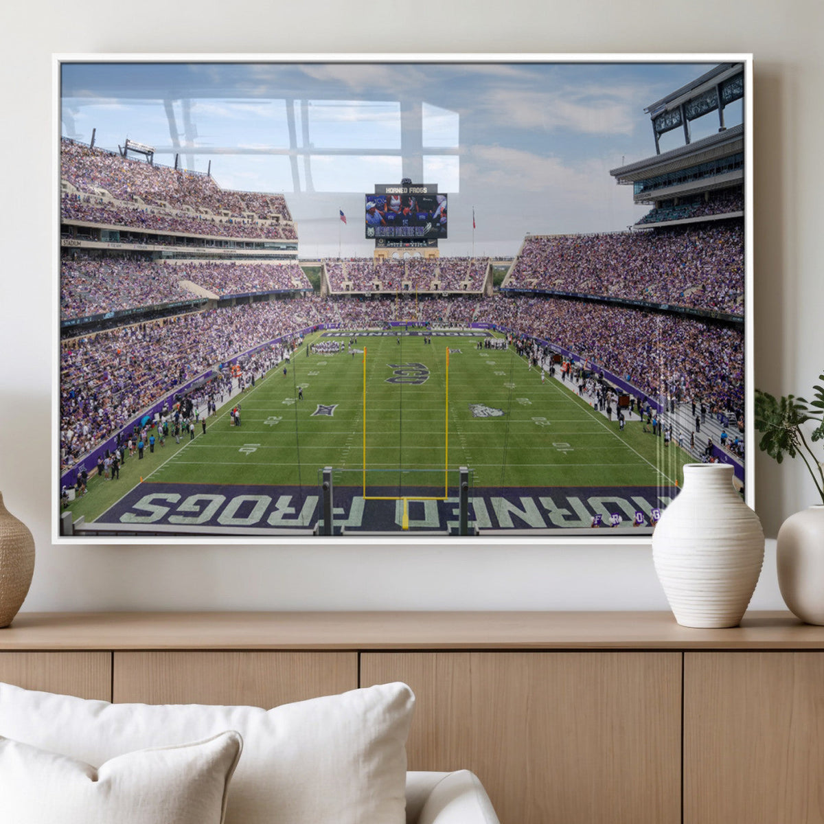 TCU Horned Frogs Football Team Print - Fort Worth Amon G.