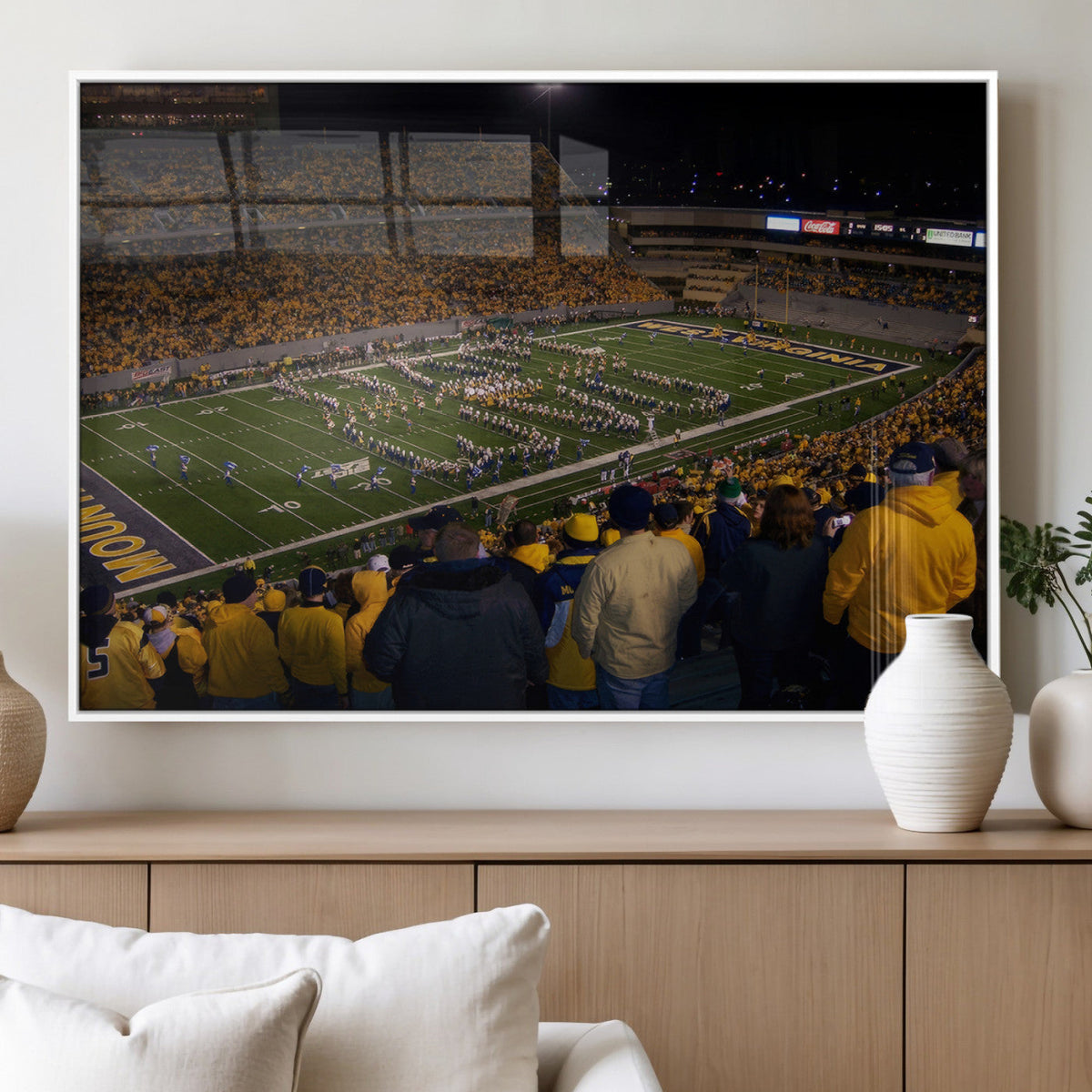 West Virginia Uni Mountaineers Football Team Print - Milan