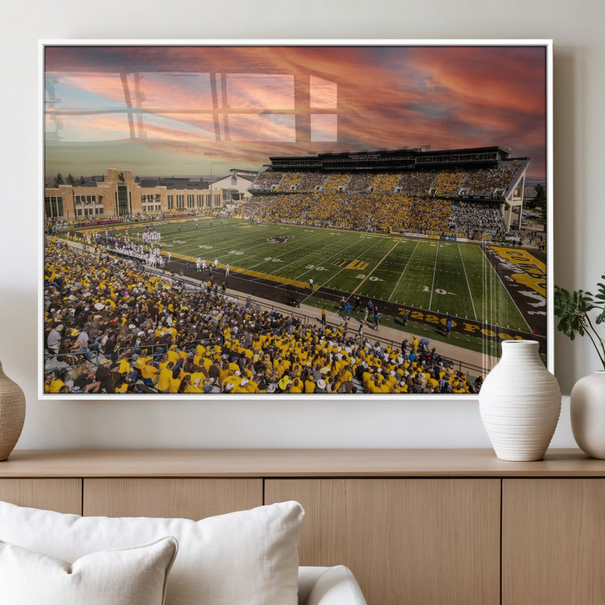 University of Wyoming Cowboys Football Team Print - Laramie