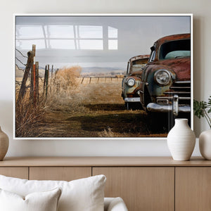 Classic Cars Vintage Wall Art Canvas Print