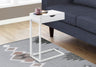 Accent Table, C-Shaped Contemporary Elegant Design