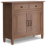 Entryway Storage Cabinet with Adjustable Shelves - Multiple Colors