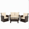Modern Patio Set With Table And Cushions