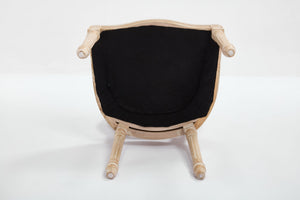 French Country Dining Chairs Set of 2 with Upholstered Round Back