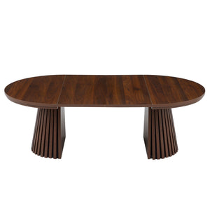Oval Coffee Table For Living Room - Walnut