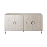 Modern Lacquered 4 Door Wooden Cabinet