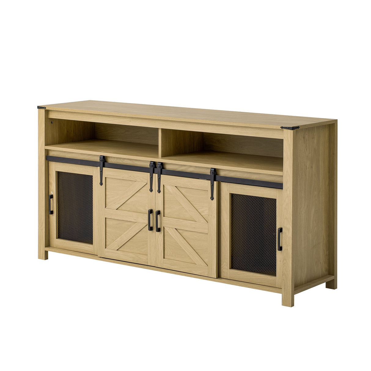 U_STYLE 59.3'' Sideboard with Sliding Barn Door