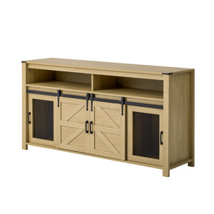 U_STYLE 59.3'' Sideboard with Sliding Barn Door