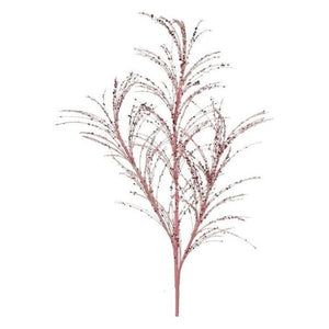 34" Glitter Sequin Pampas Grass Spray: Blush Pink