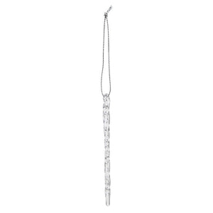 Clear Glass Icicles Set Of 6 Ornament