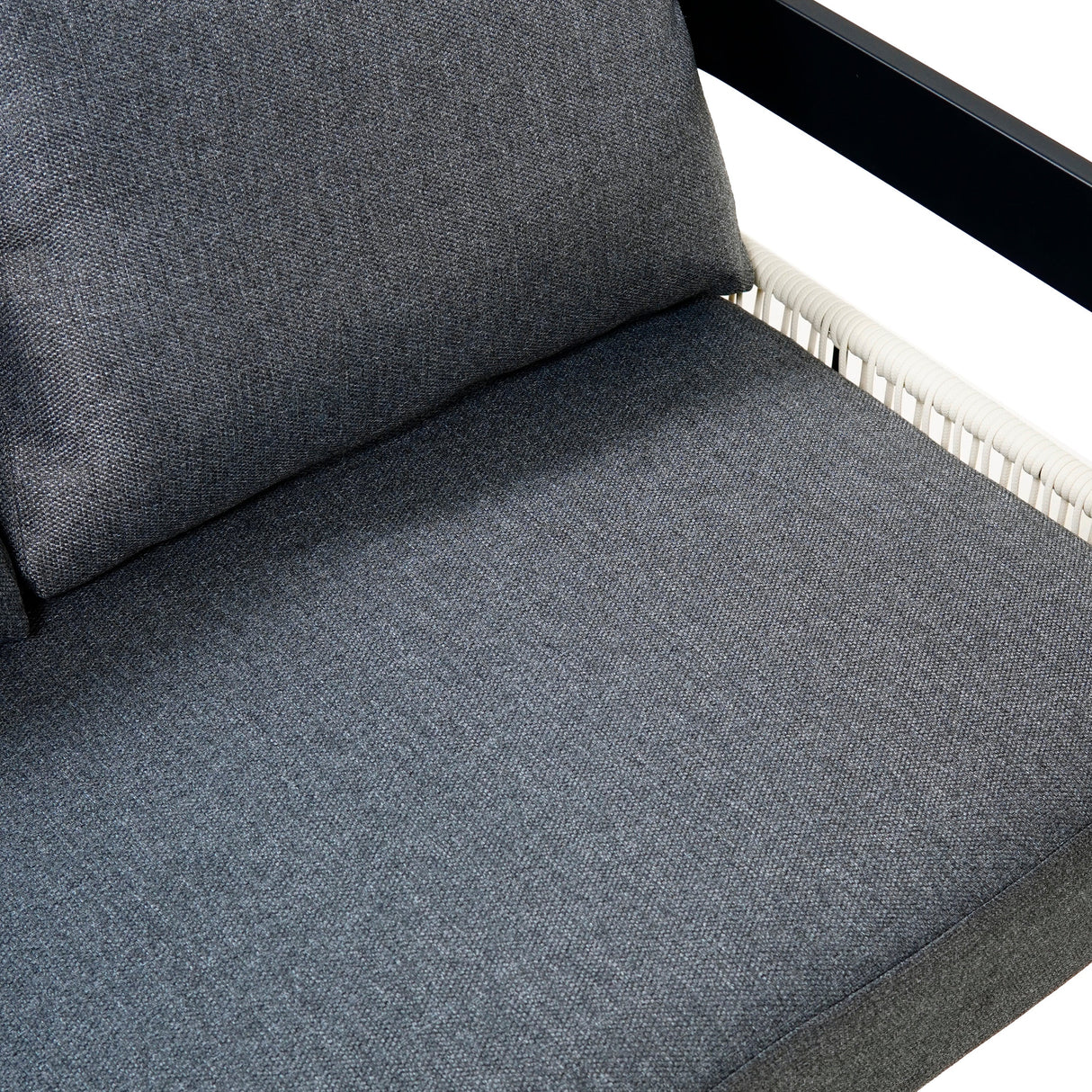 U_Style Multi-Person Outdoor Iron Sofa Set with Table