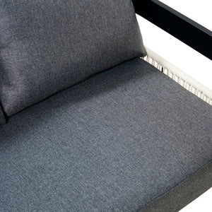 U_Style Multi-Person Outdoor Iron Sofa Set with Table