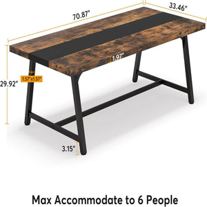 Modern Rectangular Conference Table For 6 - 8 People