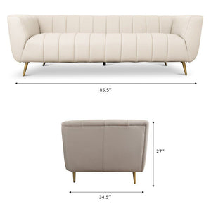 Lamattina - Genuine Italian Channel Tufted Sofa