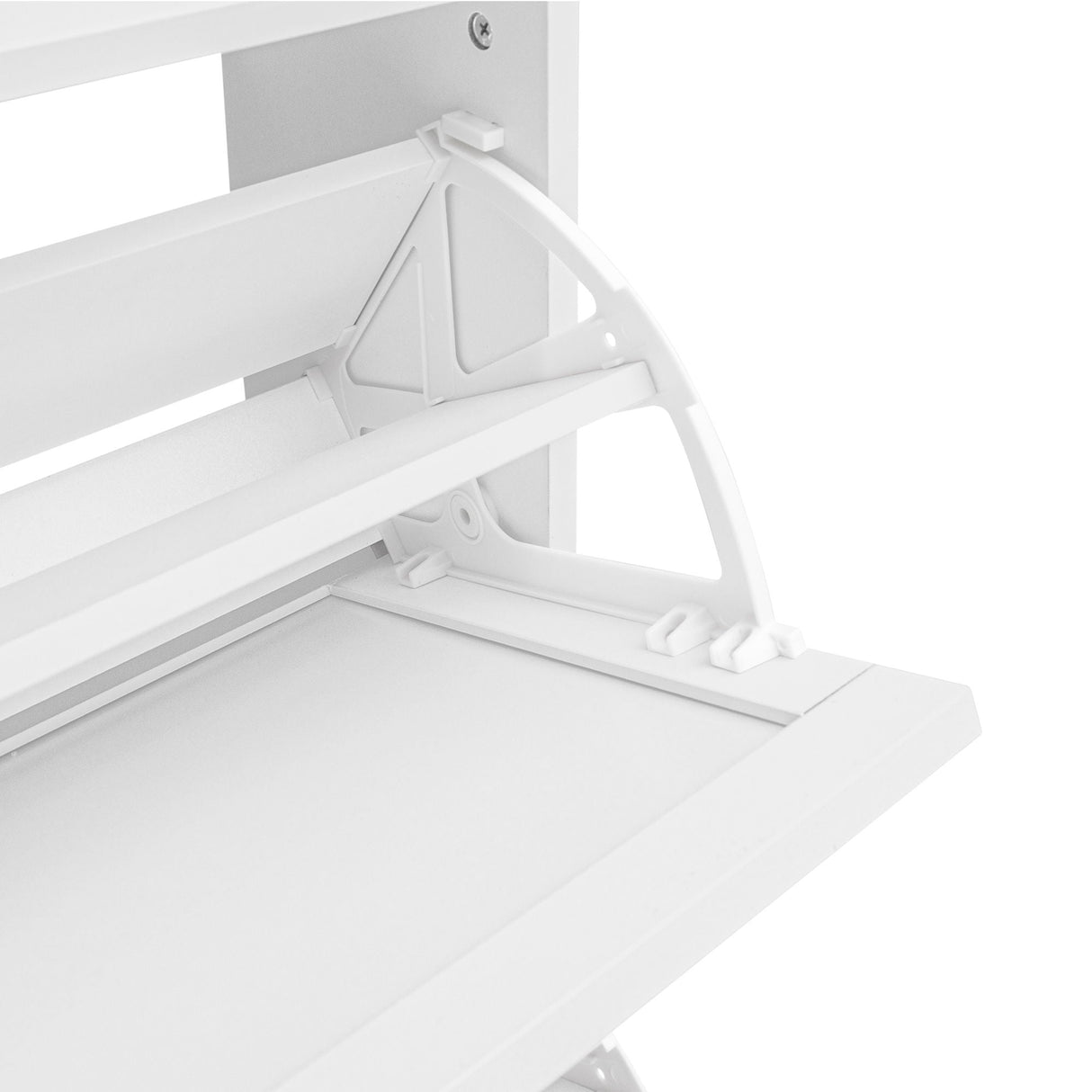 Modern Rattan 3 Door Shoe Rack Cabinet For Entryway