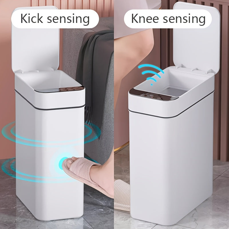 11L Motion Sensor Trash Can Slim Touchless Bathroom Kitchen Bin