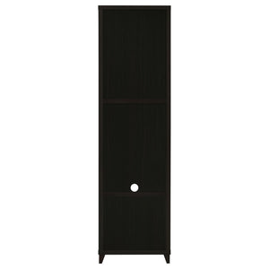Media Tower With And Drawer With Adjustable Shelves Handles - Brown