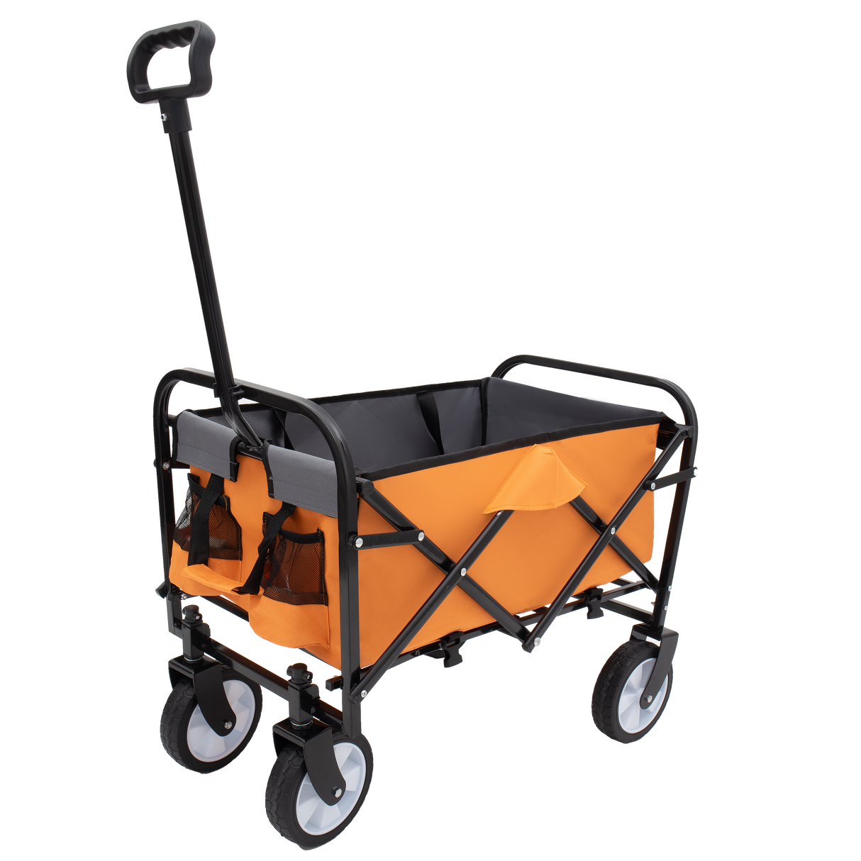 Minimeetall Strap Series Collapsible Wagon Cart – 225lb capacity Orange