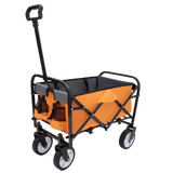 Minimeetall Strap Series Collapsible Wagon Cart – 225lb capacity Orange