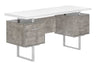 Computer Desk For Home Office, Laptop, Left, Right Set-Up, Storage Drawers, Contemporary & Modern