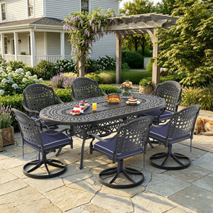 7-Piece All-Weather Cast Aluminum Dining Set