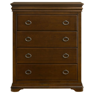 Garland 4-drawer Bedroom Chest of Drawers Brown Cherry