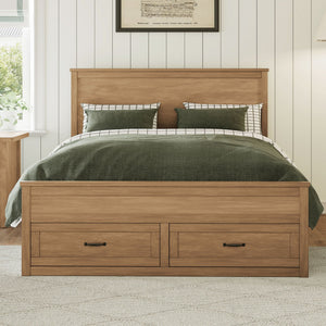 Modern Storage Platform Bed Frame With 6 Drawers