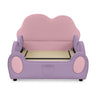 Cute Cloud Shape Bed With Guardrails Cartoon Design, Storage Pocket