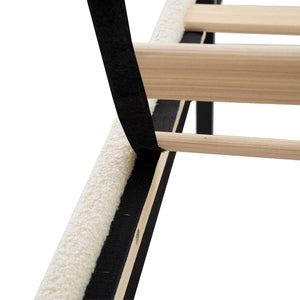 Platform Bed Frame With Tall Headboard And High Footboard