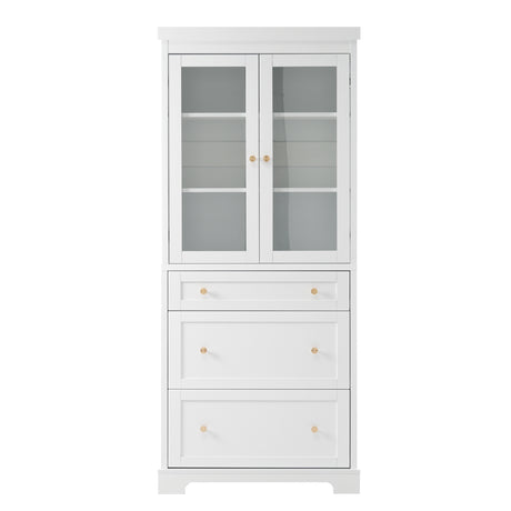 70.1' Modern High Freestanding Tall Bathroom Cabinet