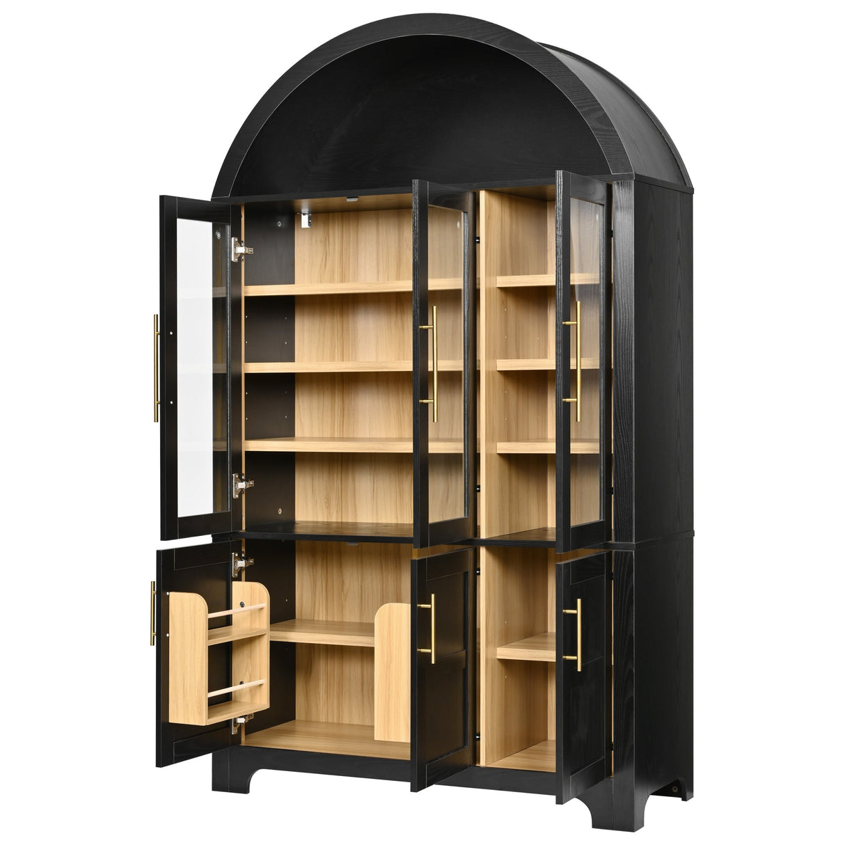 K&K 73" Tall Arched Kitchen Pantry