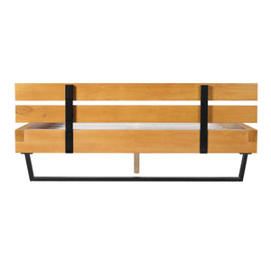 Pine Wood Bed Frame Queen Size