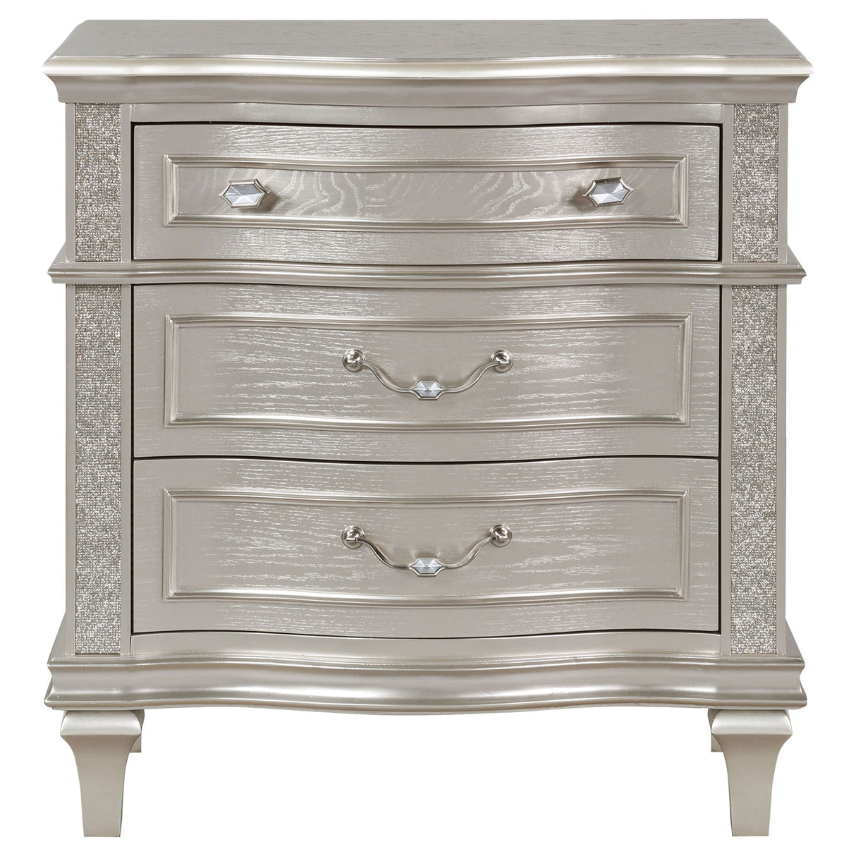 Evangeline - 3 Drawer Nightstand - Oak