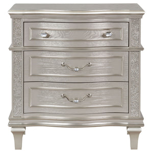 Evangeline - 3 Drawer Nightstand - Oak