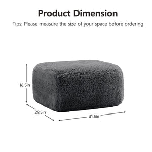 Aviana Ottoman Plush Fabric - Dark