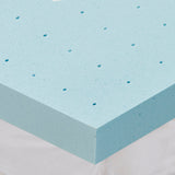 Hypoallergenic cooling gel memory foam mattress topper with removable cooling cover